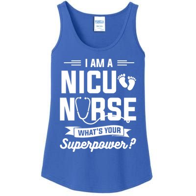 I Am A Nicu Nurse Whats Your Superpower Neonatal Nurses Rn Gift Ladies Essential Tank