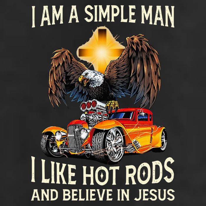 I Am A Simple Man I Like Hot Rods And Believe In Jesus Golf Towel