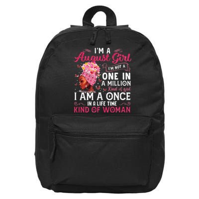 I'm A August Afro Black Wo Queen Leo Virgo Birthday 16 in Basic Backpack