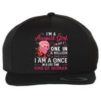 I'm A August Afro Black Wo Queen Leo Virgo Birthday Wool Snapback Cap