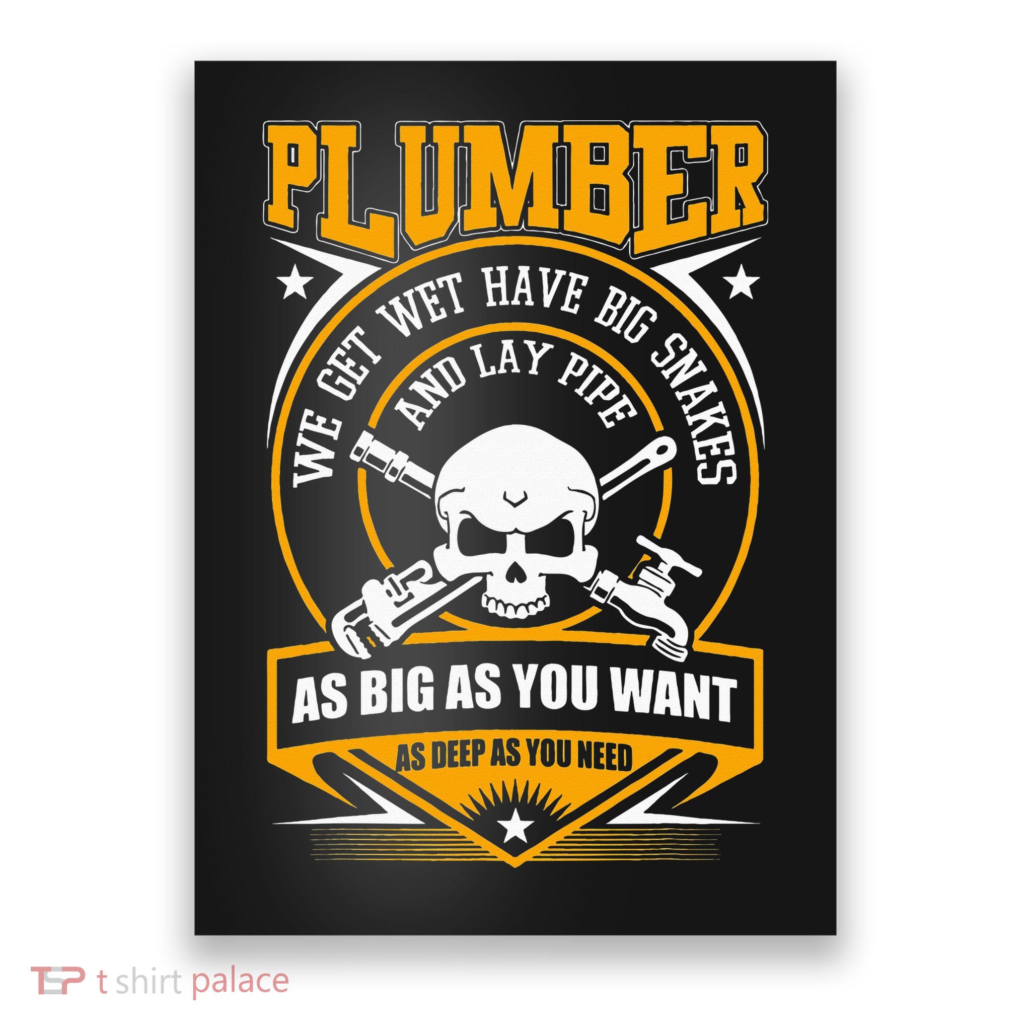 I Am A Plumber I Can Lay Pipe Poster