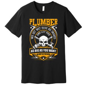 I Am A Plumber I Can Lay Pipe Premium T-Shirt