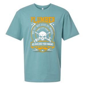 I Am A Plumber I Can Lay Pipe Sueded Cloud Jersey T-Shirt