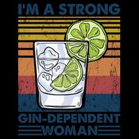 I Am A Strong Gingiftdependent Gift Ing Pun Gin Gift Cooling Performance Crew T-Shirt