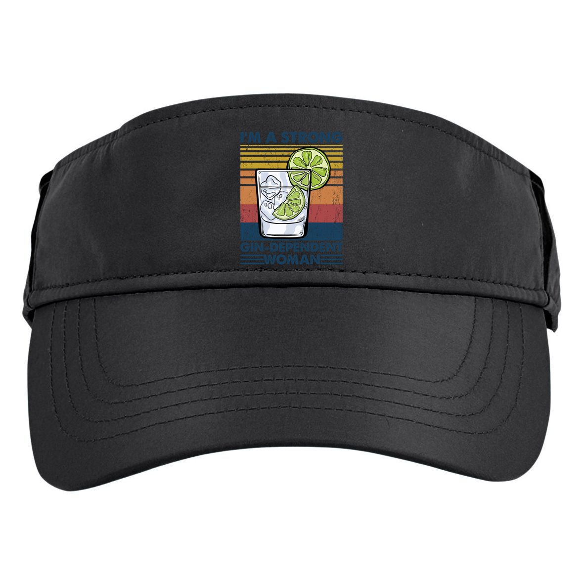 I Am A Strong Gingiftdependent Gift Ing Pun Gin Gift Adult Drive Performance Visor