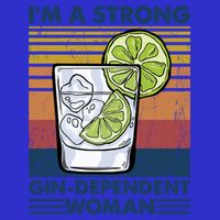 I Am A Strong Gingiftdependent Gift Ing Pun Gin Gift Tall Sweatshirt