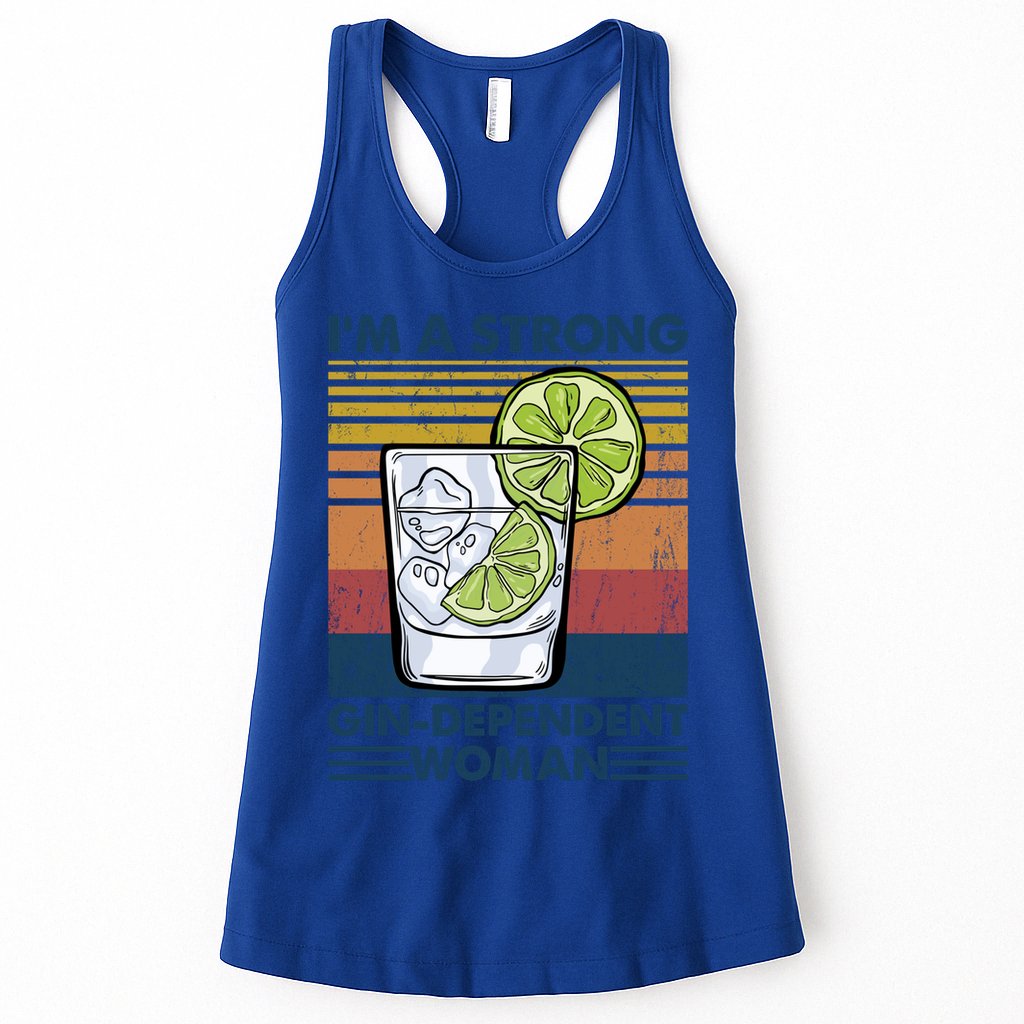 I Am A Strong Gingiftdependent Gift Ing Pun Gin Gift Womens Tank Top