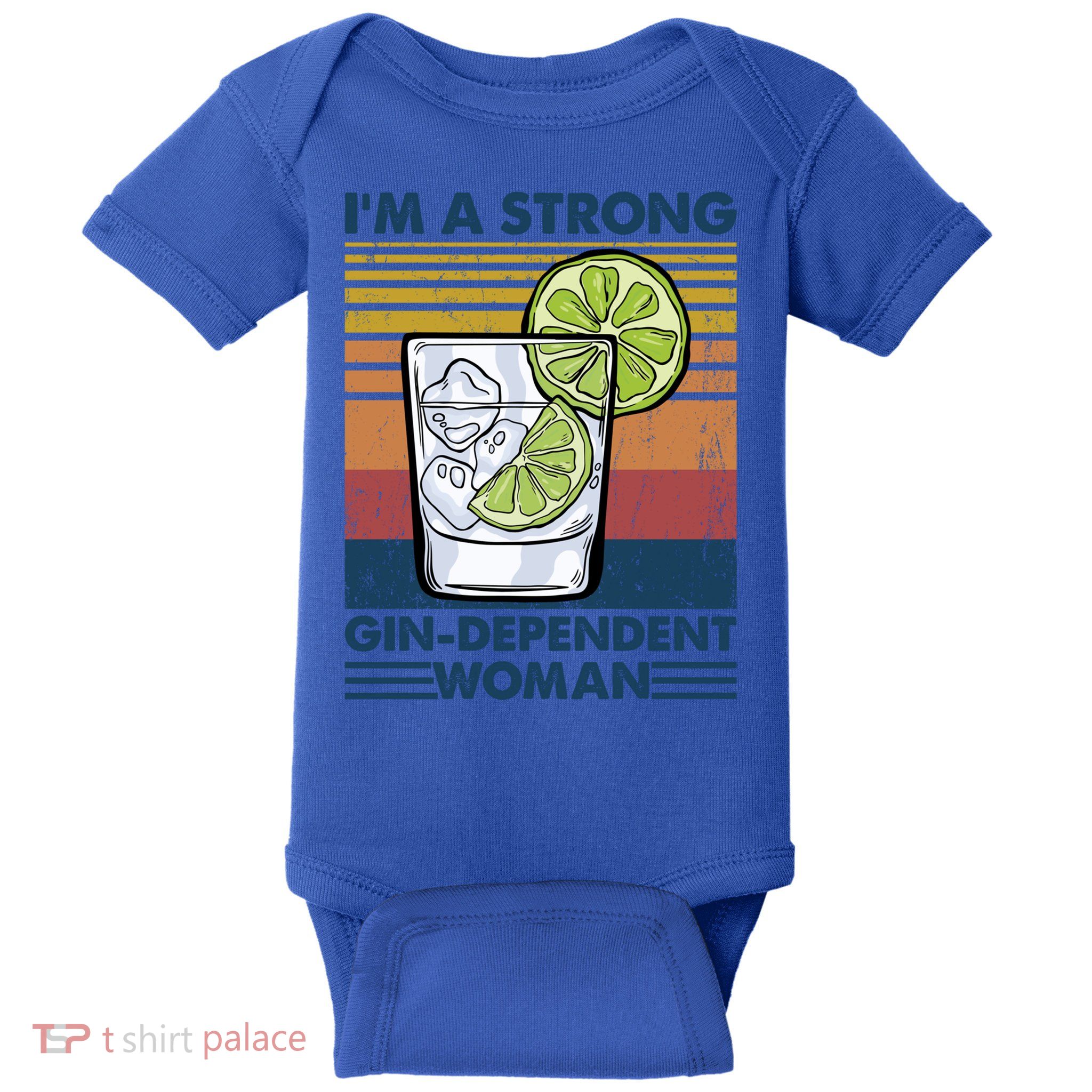 I Am A Strong Gingiftdependent Gift Ing Pun Gin Gift Baby Bodysuit
