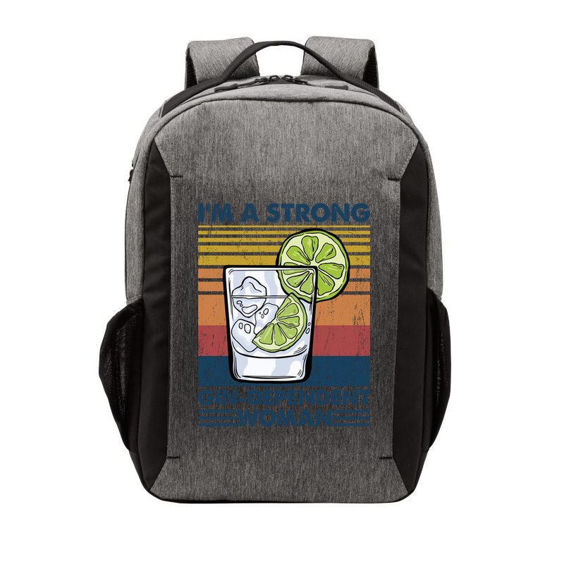 I Am A Strong Gingiftdependent Gift Ing Pun Gin Gift Vector Backpack