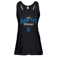 I Am A Diabetes Warrior Awareness Ribbon Diabetic Dm Gift Ladies Essential Flowy Tank