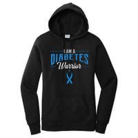 I Am A Diabetes Warrior Awareness Ribbon Diabetic Dm Gift Women's Pullover Hoodie