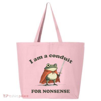 I Am A Conduit For Nonsense Funny Frog 25L Jumbo Tote