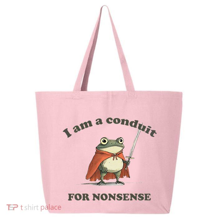 I Am A Conduit For Nonsense Funny Frog 25L Jumbo Tote