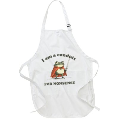 I Am A Conduit For Nonsense Funny Frog Apron