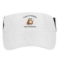 I Am A Conduit For Nonsense Funny Frog Adult Drive Performance Visor