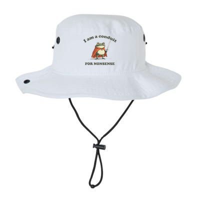 I Am A Conduit For Nonsense Funny Frog Bucket Hat