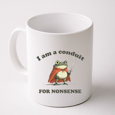 I Am A Conduit For Nonsense Funny Frog Mug