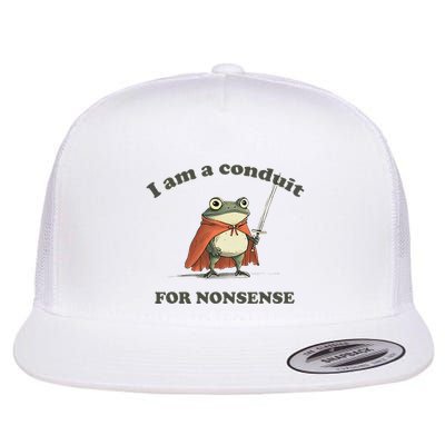 I Am A Conduit For Nonsense Funny Frog Flatbill Hat