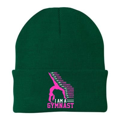 I Am A Gymnast Motivation Handstand Gymnastics Knit Cap Winter Beanie