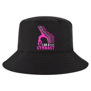 I Am A Gymnast Motivation Handstand Gymnastics Cool Comfort Performance Bucket Hat