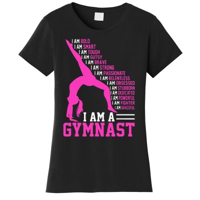 I Am A Gymnast Motivation Handstand Gymnastics Women's T-Shirt