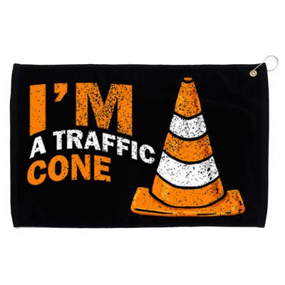 I Am A Traffic Cone Halloween Costume IM Lazy Easy Grommeted Golf Towel