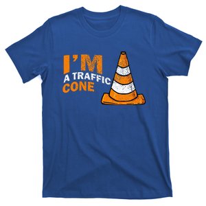 I Am A Traffic Cone Halloween Costume IM Lazy Easy T-Shirt