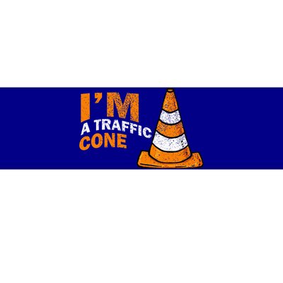 I Am A Traffic Cone Halloween Costume IM Lazy Easy Bumper Sticker