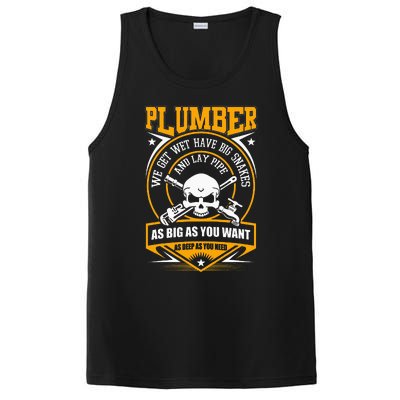 I Am A Plumber funny quote I Can Lay Pipe PosiCharge Competitor Tank