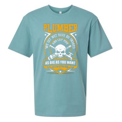 I Am A Plumber funny quote I Can Lay Pipe Sueded Cloud Jersey T-Shirt