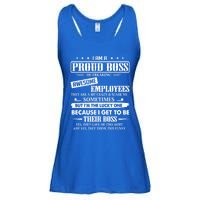 I Am A Proud Boss Of Freaking Awesome Employees Gift Ladies Essential Flowy Tank