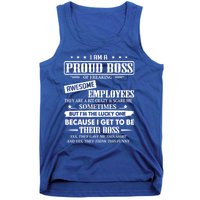 I Am A Proud Boss Of Freaking Awesome Employees Gift Tank Top