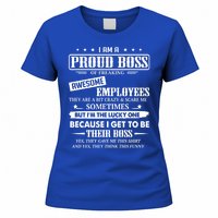 I Am A Proud Boss Of Freaking Awesome Employees Gift Women's T-Shirt