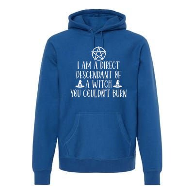 I Am A Direct Descendant Of A Witch Pentacle Meaningful Gift Premium Hoodie