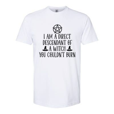 I Am A Direct Descendant Of A Witch Pentacle Meaningful Gift Softstyle CVC T-Shirt