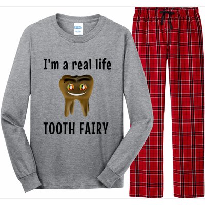 I Am A Real Life Tooth Fairy (D0100980A) Funny Gift Long Sleeve Pajama Set