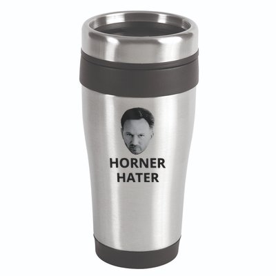 I Am A Hardcore Christian Front Horner Hater Back 16oz Travel Tumbler