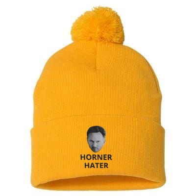 I Am A Hardcore Christian Front Horner Hater Back Pom Pom 12in Knit Beanie