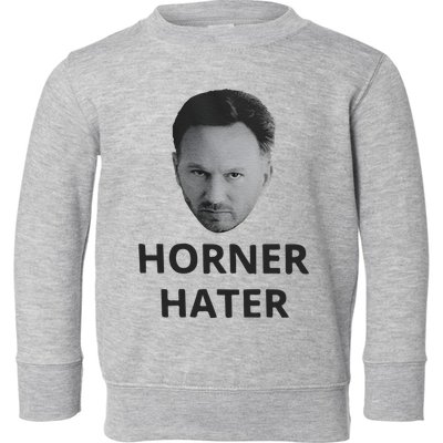 I Am A Hardcore Christian Front Horner Hater Back Toddler Sweatshirt
