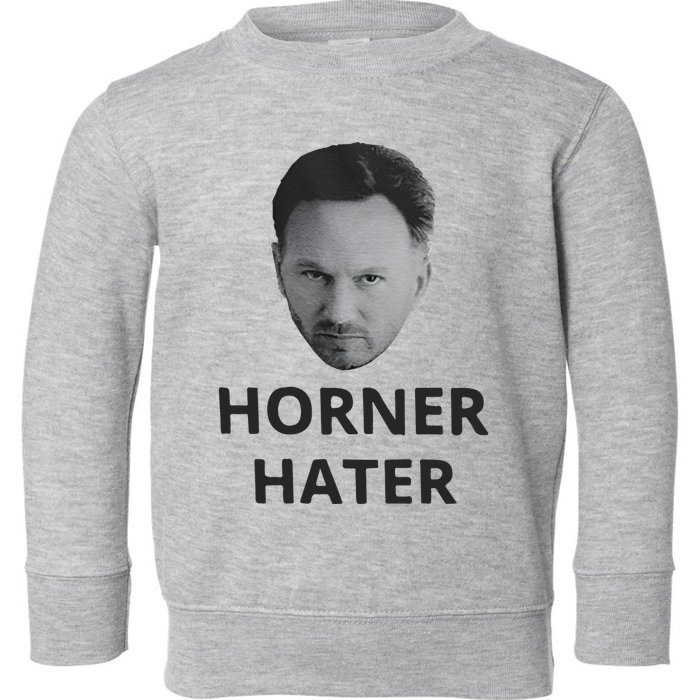 I Am A Hardcore Christian Front Horner Hater Back Toddler Sweatshirt