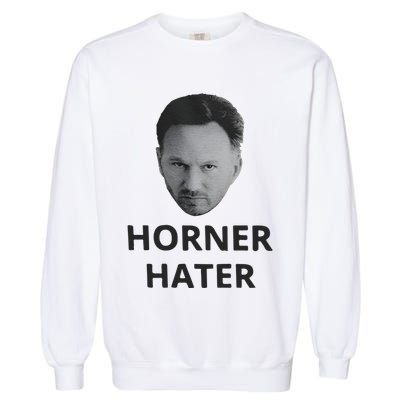 I Am A Hardcore Christian Front Horner Hater Back Garment-Dyed Sweatshirt