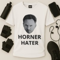 I Am A Hardcore Christian Front Horner Hater Back Performance Shirt