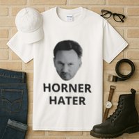 I Am A Hardcore Christian Front Horner Hater Back Tall T-Shirt