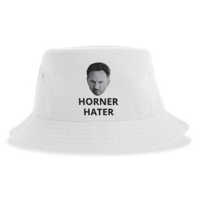 I Am A Hardcore Christian Front Horner Hater Back Sustainable Bucket Hat