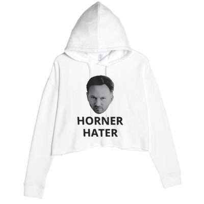 I Am A Hardcore Christian Front Horner Hater Back Crop Fleece Hoodie