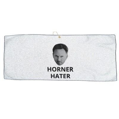 I Am A Hardcore Christian Front Horner Hater Back Large Microfiber Waffle Golf Towel