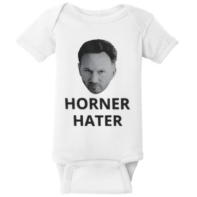 I Am A Hardcore Christian Front Horner Hater Back Baby Bodysuit