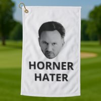 I Am A Hardcore Christian Front Horner Hater Back Golf Towel