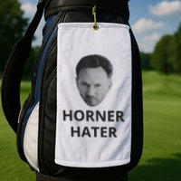 I Am A Hardcore Christian Front Horner Hater Back Golf Towel