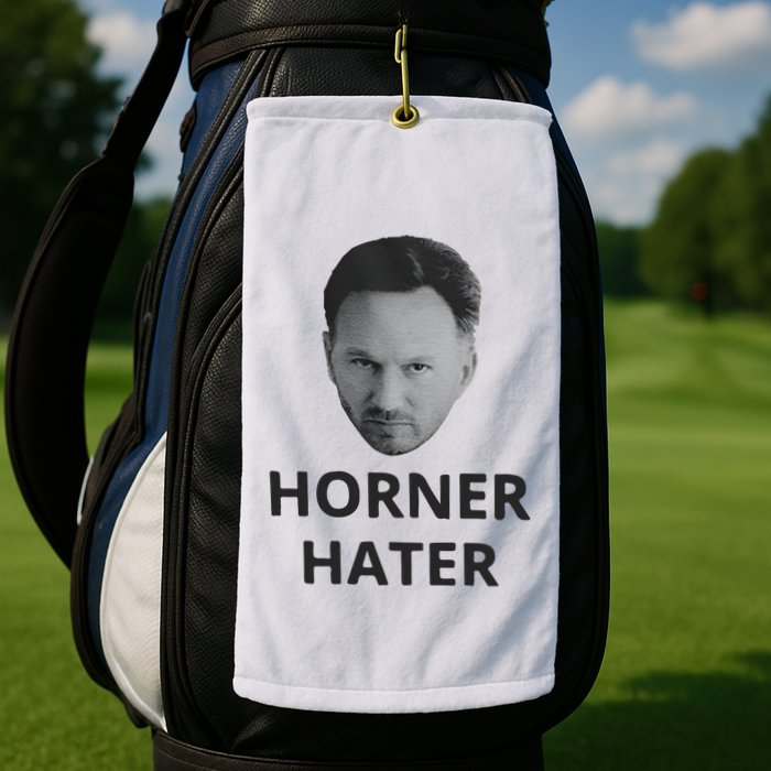 I Am A Hardcore Christian Front Horner Hater Back Golf Towel